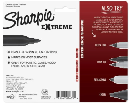 Sharpie Extreme UV garden marker