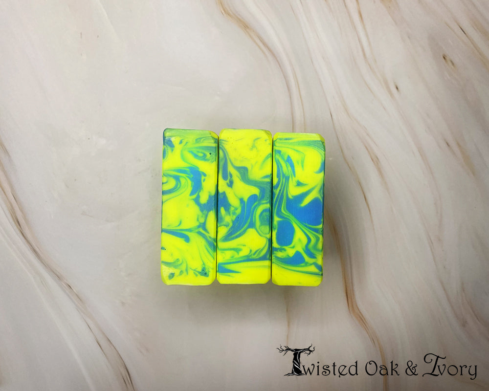 Handmade Soap: Neon White Tea & Ginger Luxury Body Bar