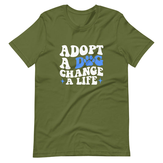 Adopt a dog change a life T-shirt