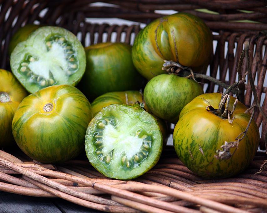 Tomato: Green Zebra Cherry