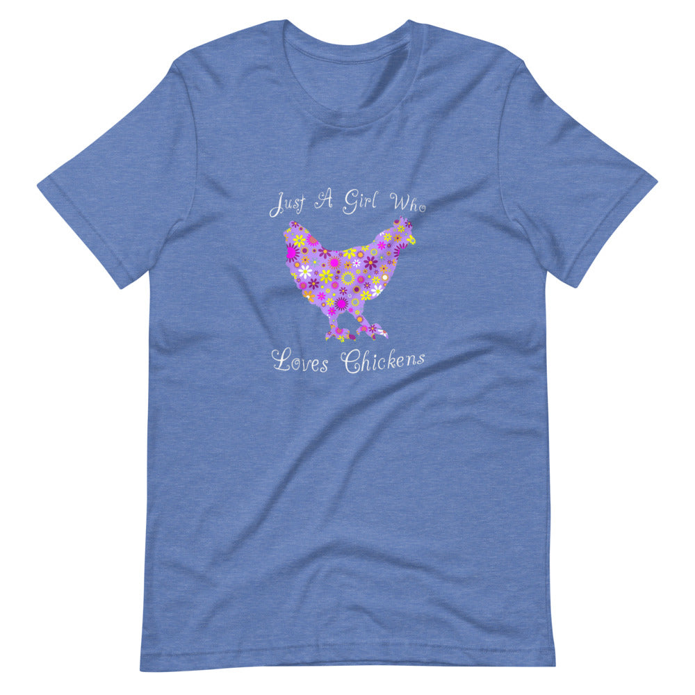 Just A Girl Who Loves Chickens Tee Shirt (6149723160731)
