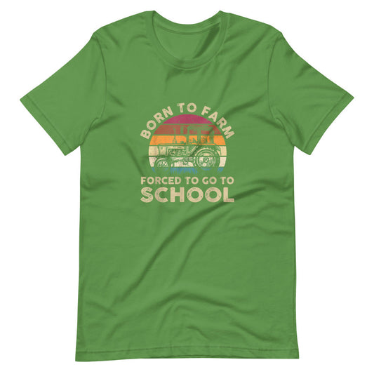 Born To Farm Made To School Tee Shirt (6149715394715)