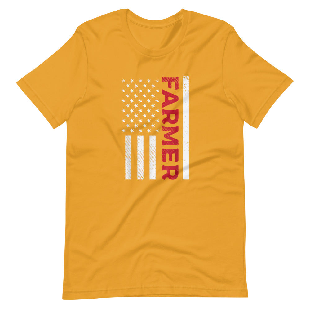 Farmer And Flag Tee Shirt (6149712707739)