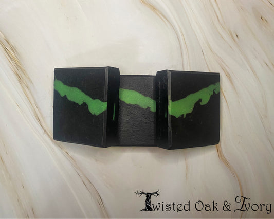 Charcoal & Green Clay Body Bar (limited)