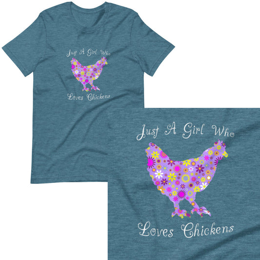 Just A Girl Who Loves Chickens T-shirt
