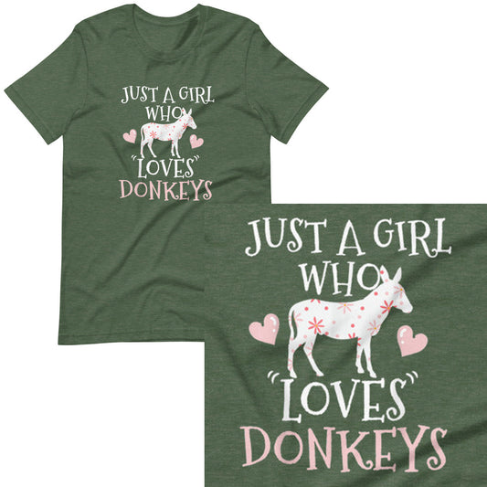 Just A Girl Who Loves Donkeys T-shirt