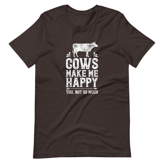 Cows Make Me Happy Tee Shirt (6149720047771)