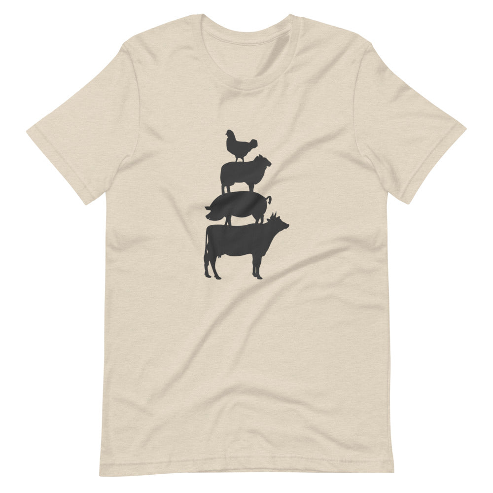 Cow, Pig, Sheep, and Chicken Tee Shirt (6149679939739)