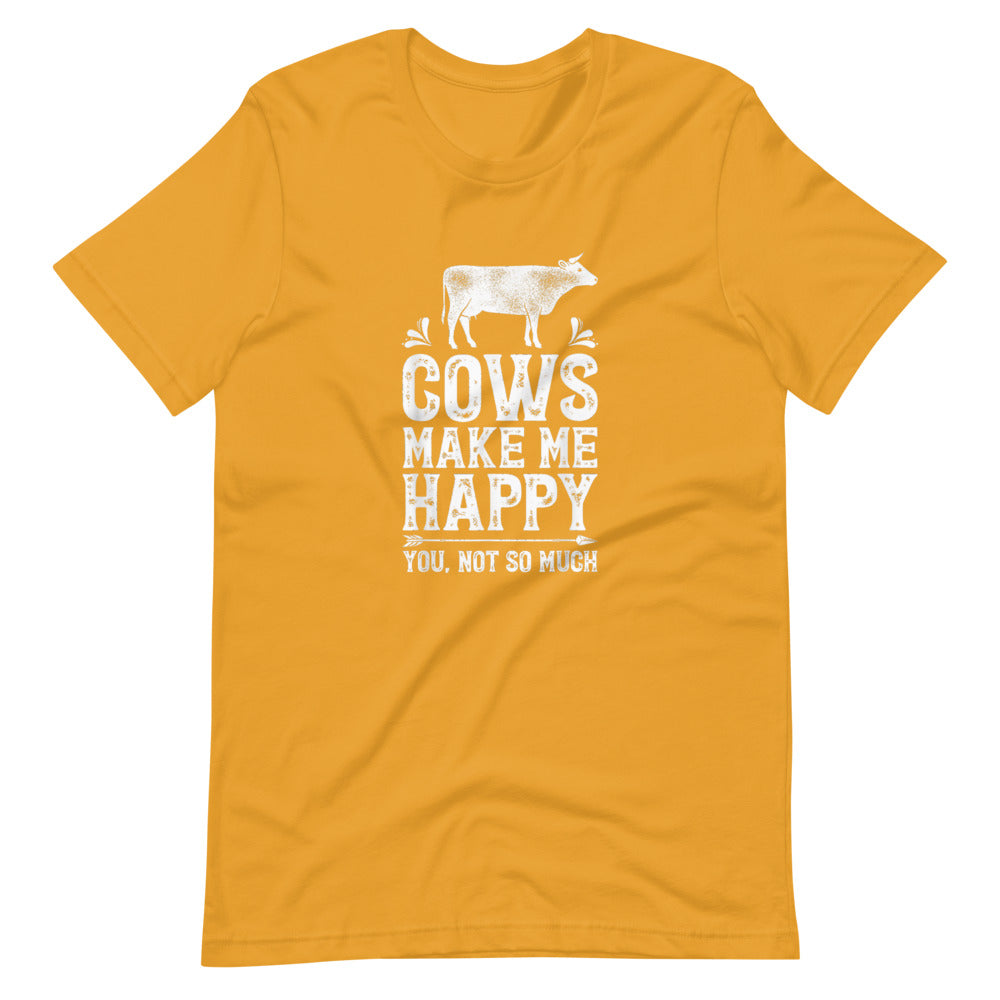 Cows Make Me Happy Tee Shirt (6149720047771)
